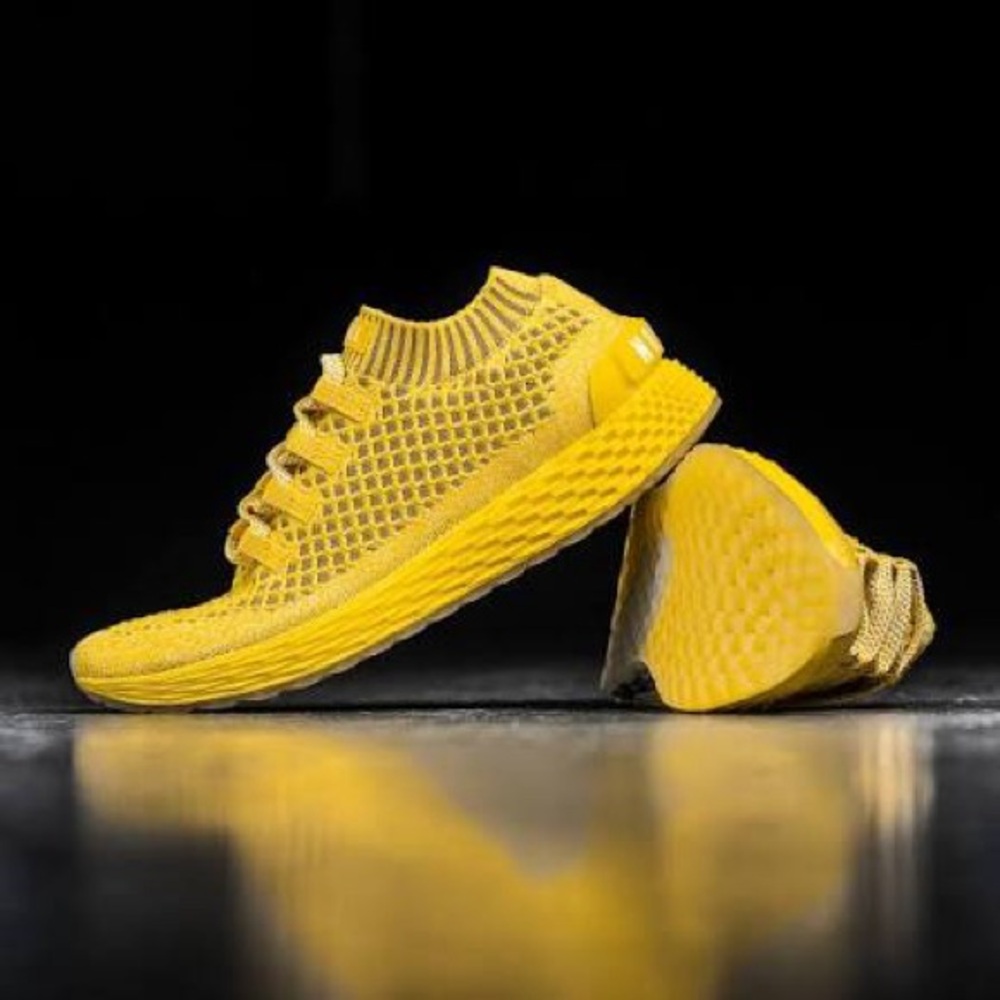 NOBULL Sunburst Knit Sneakers yellow Sz 9.5